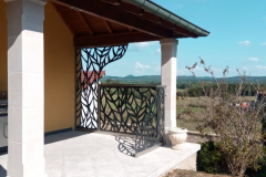 brise-vue-terrasse-feuillage-acier-inox-1