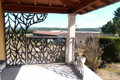 brise-vue-terrasse-feuillage-acier-inox-2